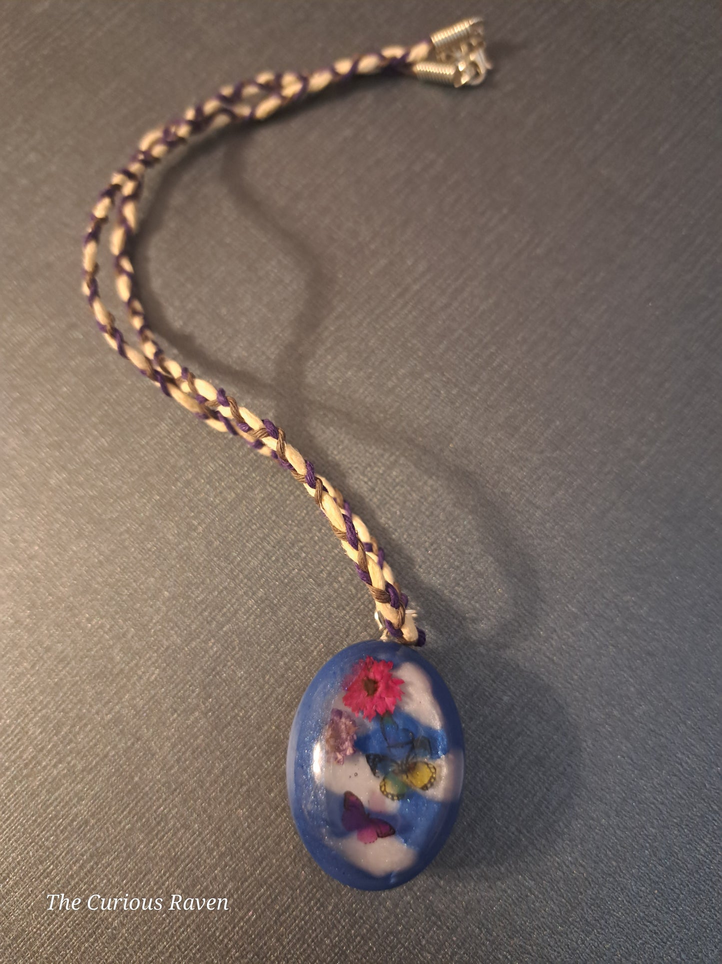 Night and Day Resin Pendant Necklace