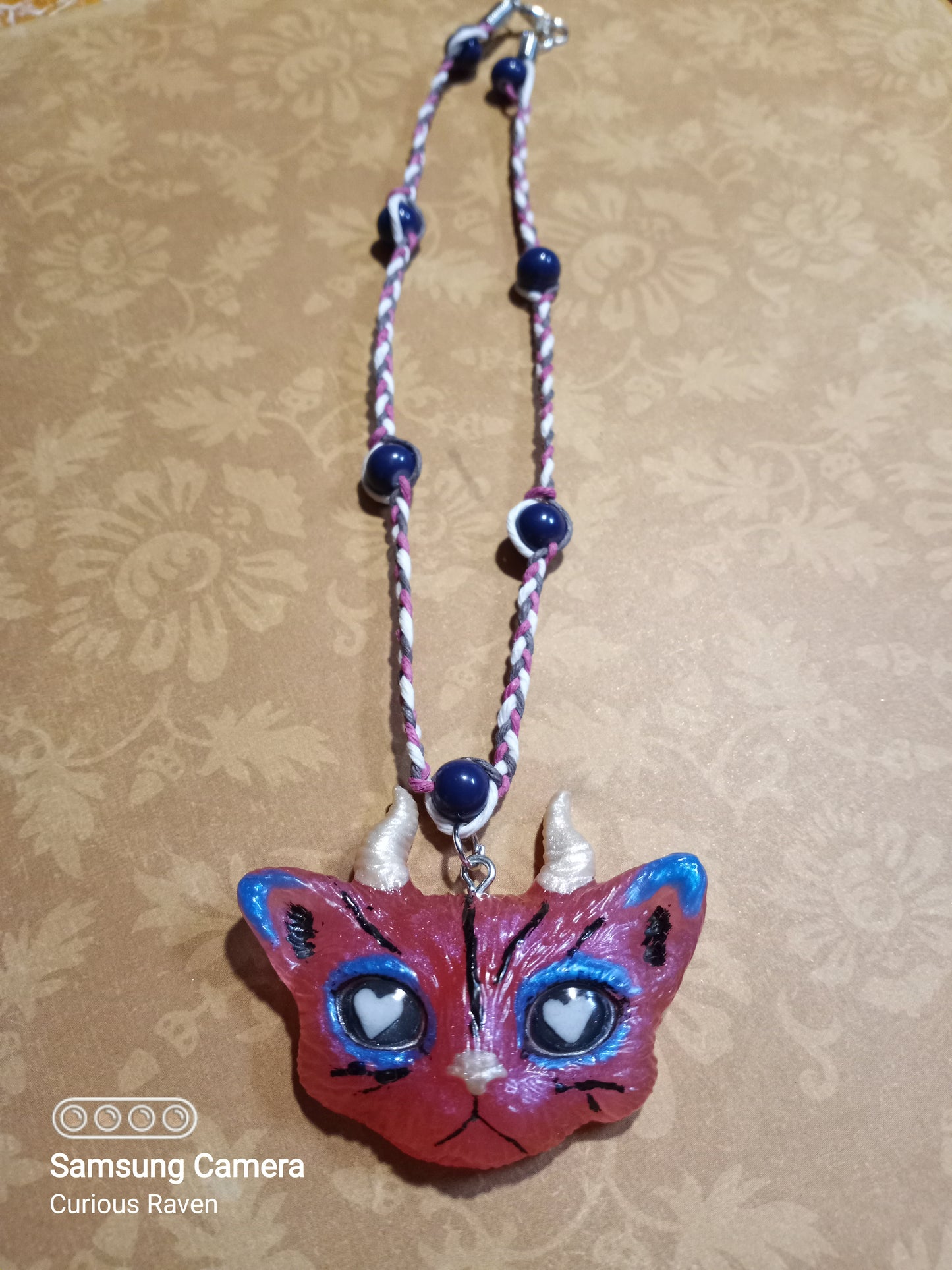 Pixie Lee Devil Kitty Hemp Necklace