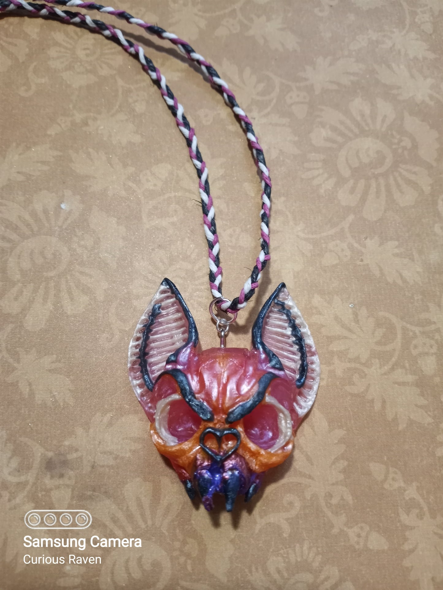 Sherbet Bats Head Necklace