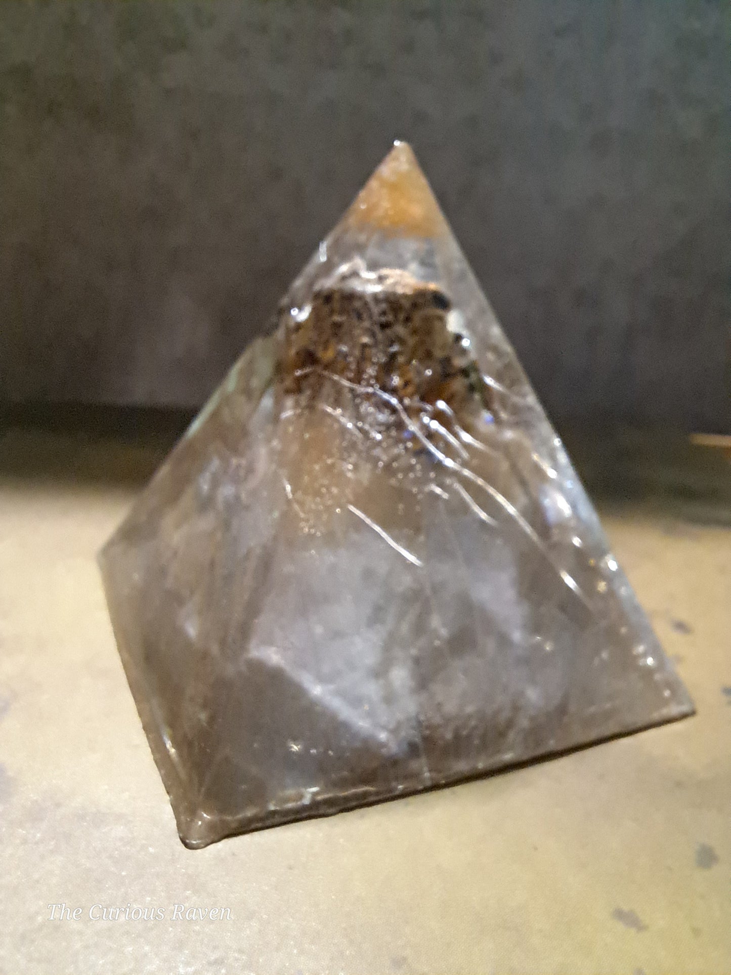 Cicada in Resin Pyramid