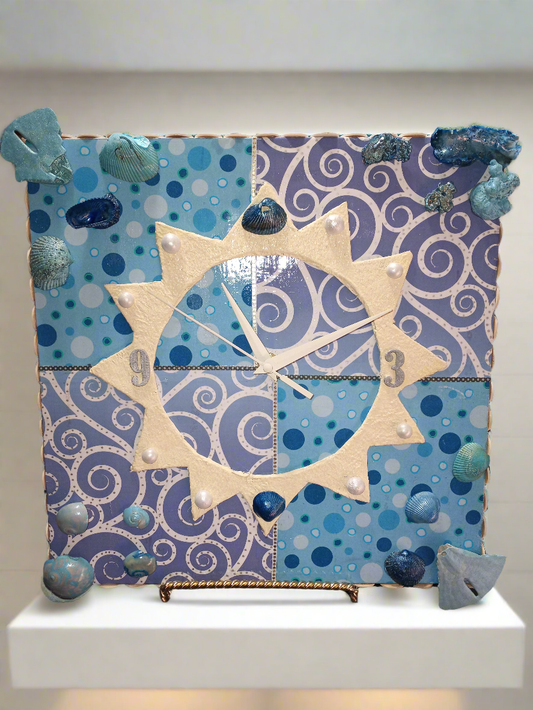 By the Sea retro look Wall Clock