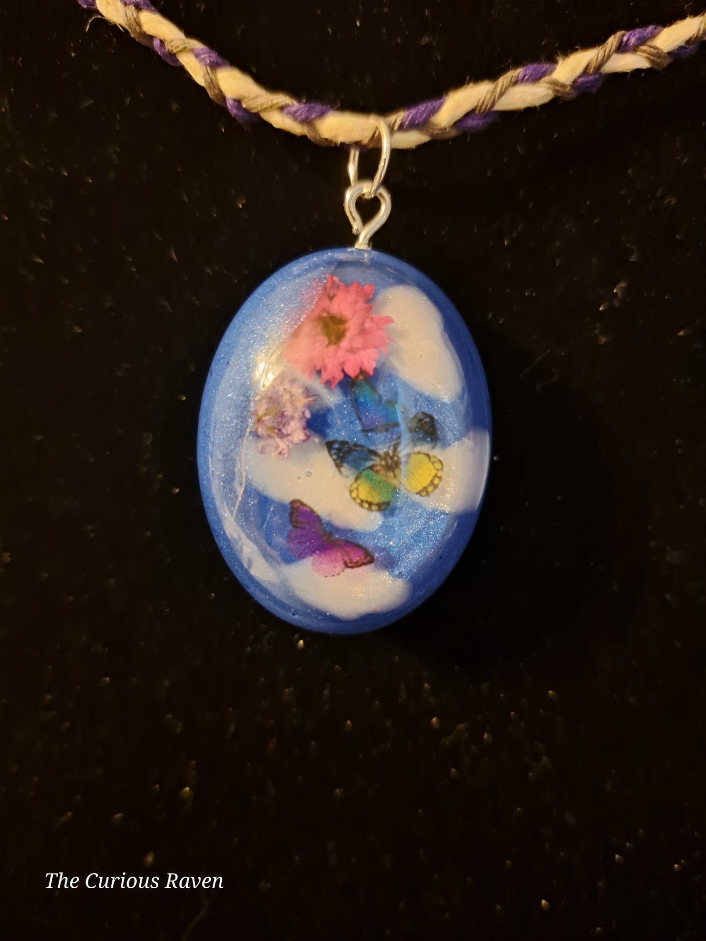 Night and Day Resin Pendant Necklace