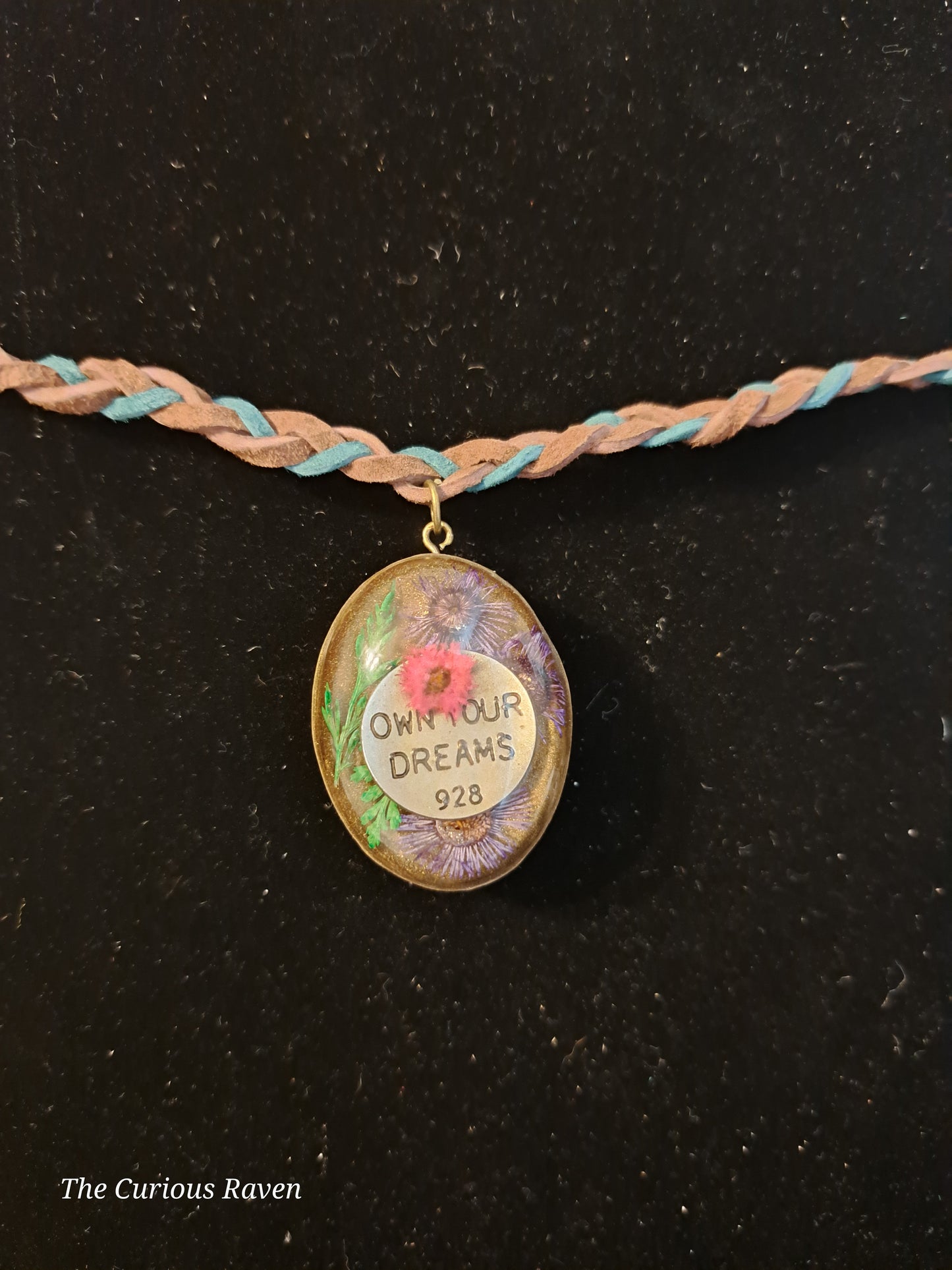 Own Your Dreams Resin Pendant Necklace