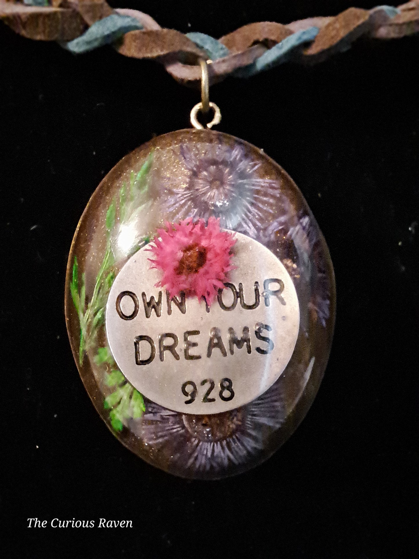 Own Your Dreams Resin Pendant Necklace