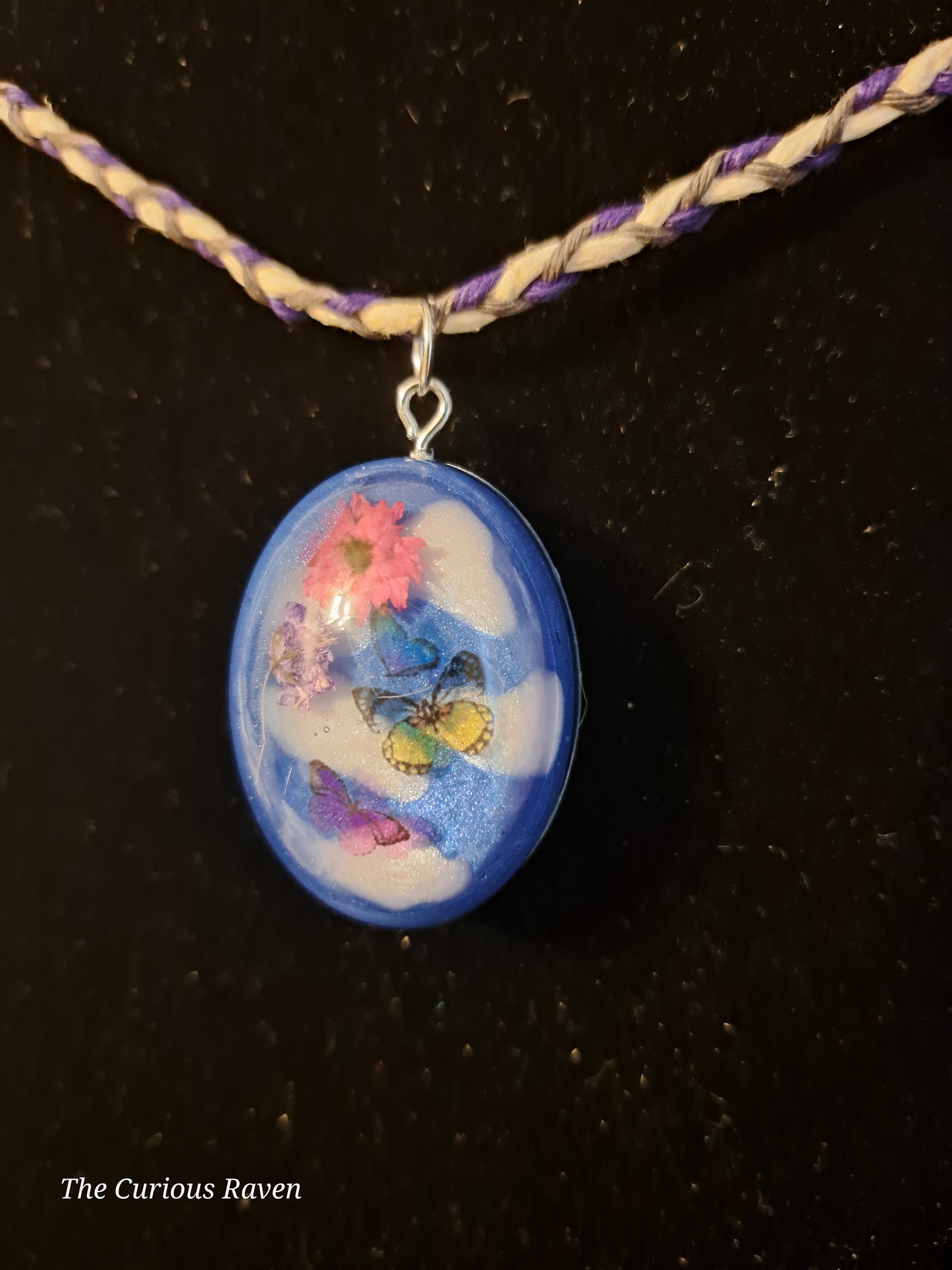 Night and Day Resin Pendant Necklace