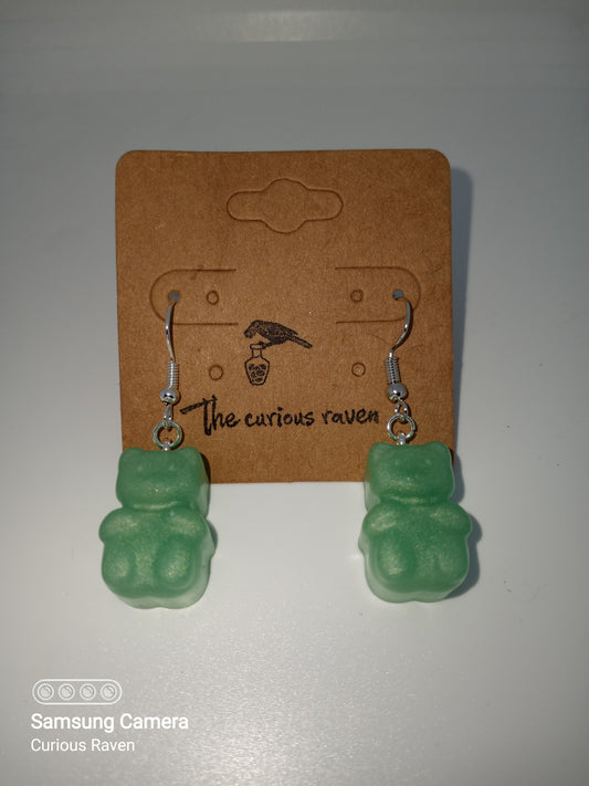 Gummy Bear Earrings Pearl Jade