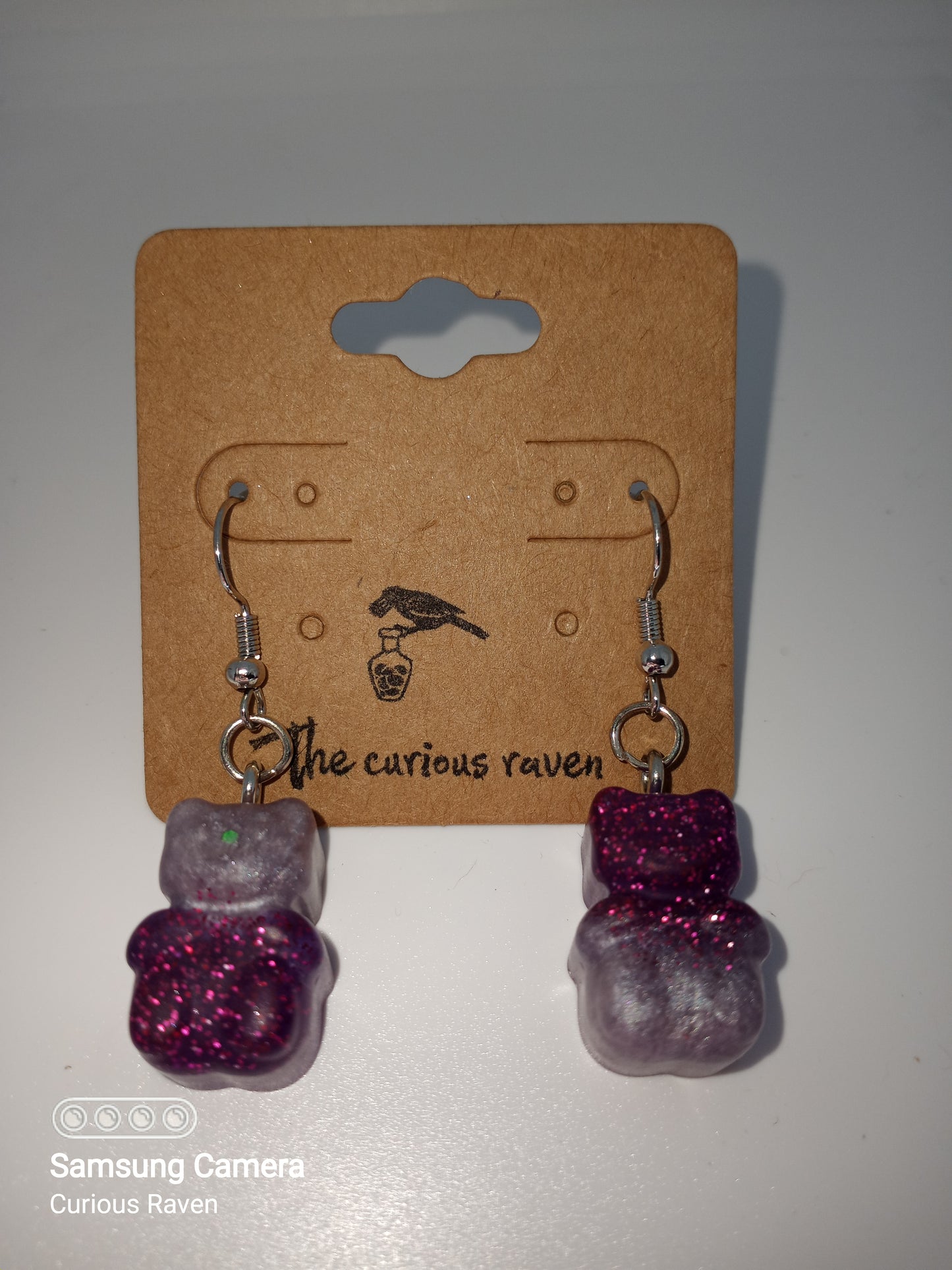 Gummy Bear Earrings Plum & Raspberry