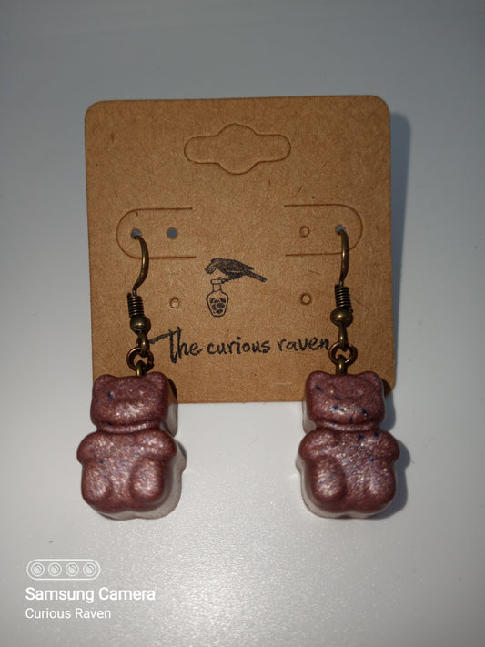 Gummy Bear Earrings Rose Copper