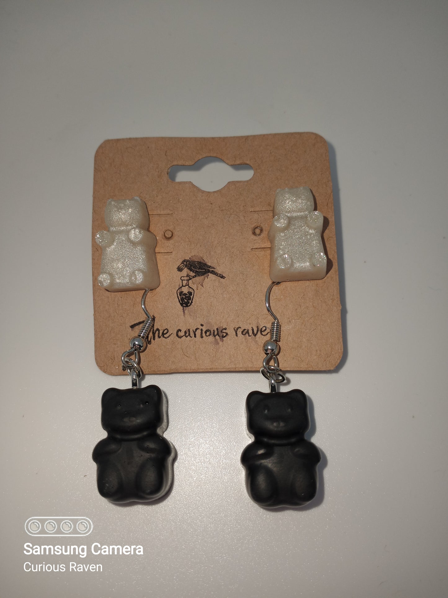 Gummy Bear Earring Duos Black & White