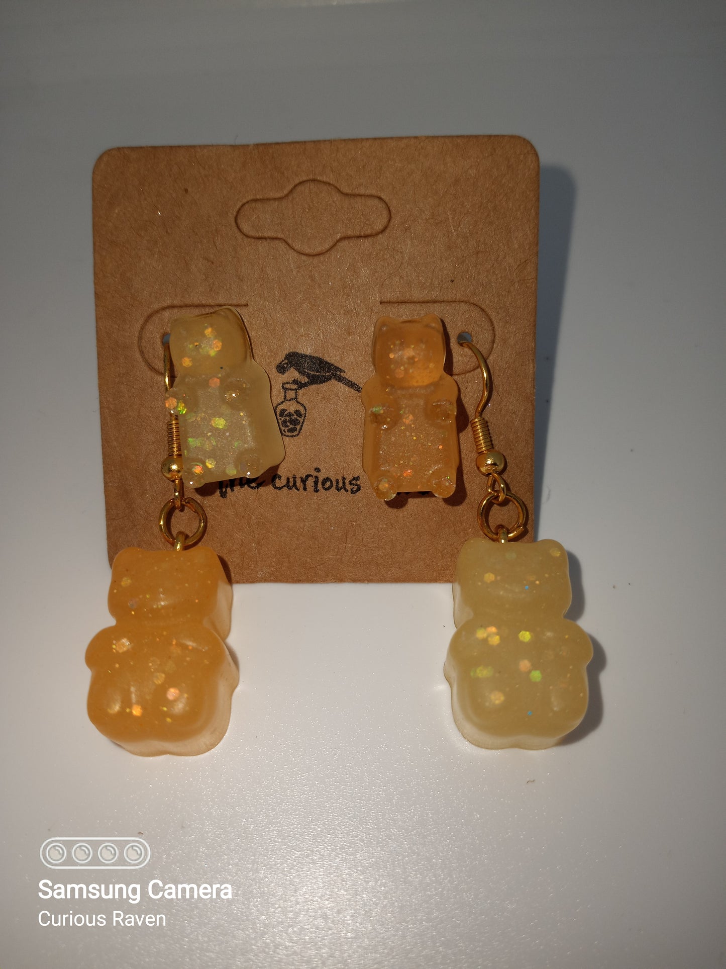 Gummy Bear Earring Duos Goldenrod & Tangerine