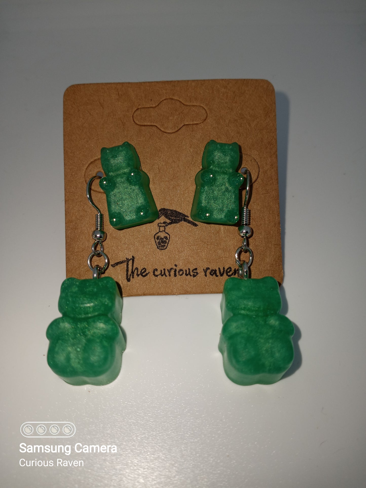 Gummy Bear Earring Duos Clover Green