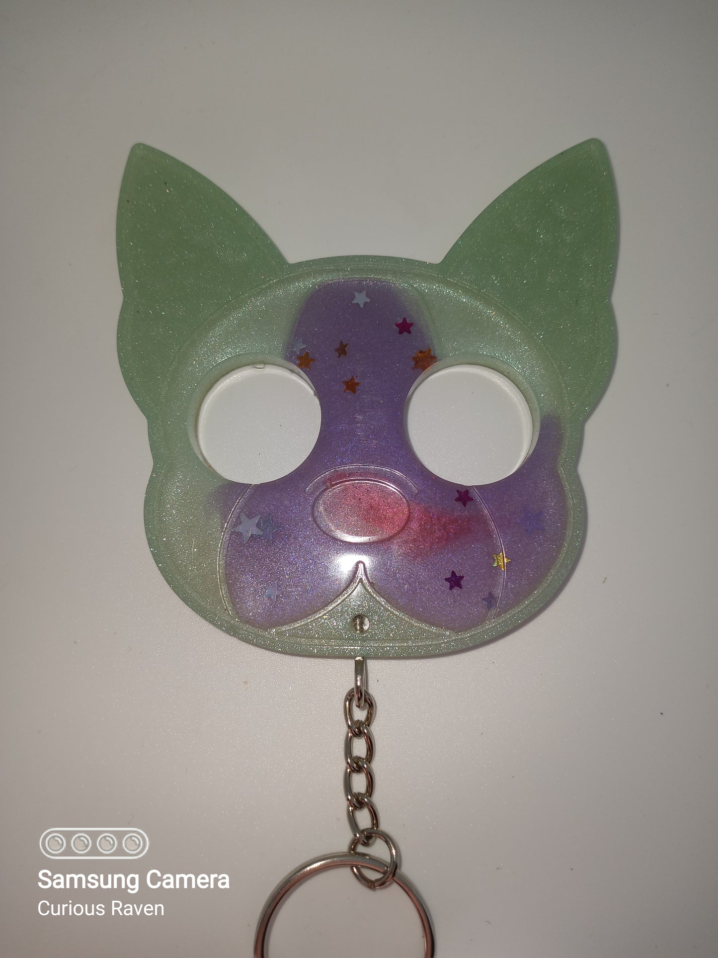 Glow in Dark Resin Puppy Keychain