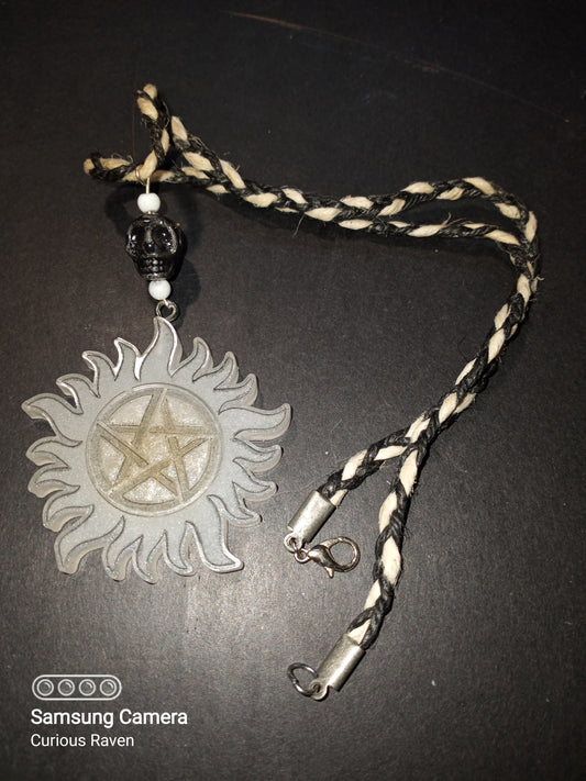 Anti-possession Charm Necklace Frost White