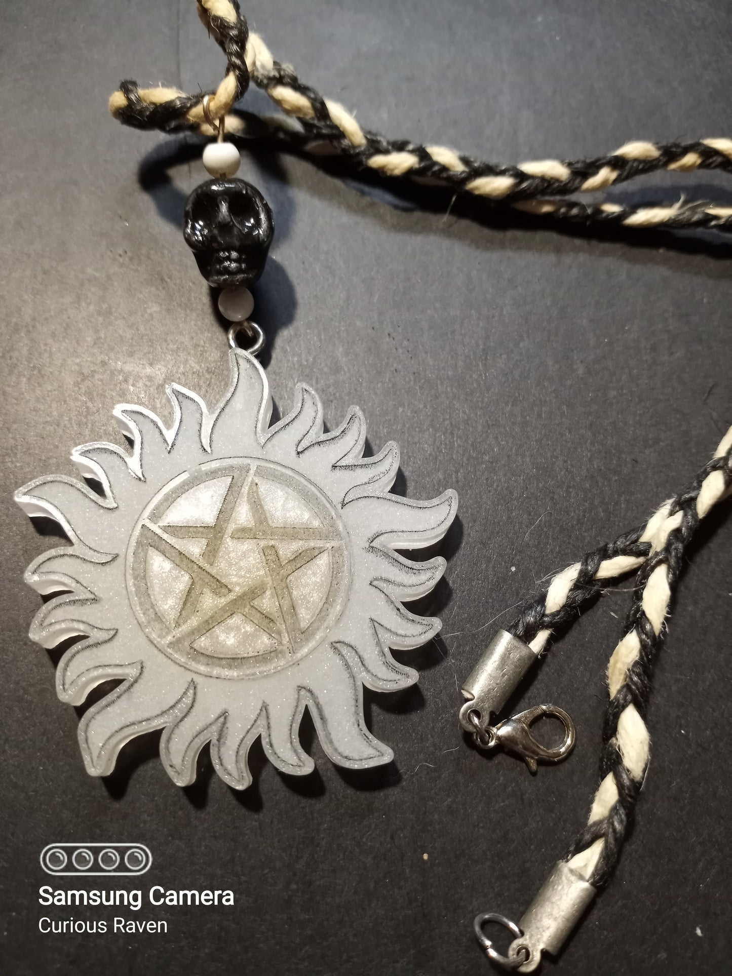 Anti-possession Charm Necklace Frost White