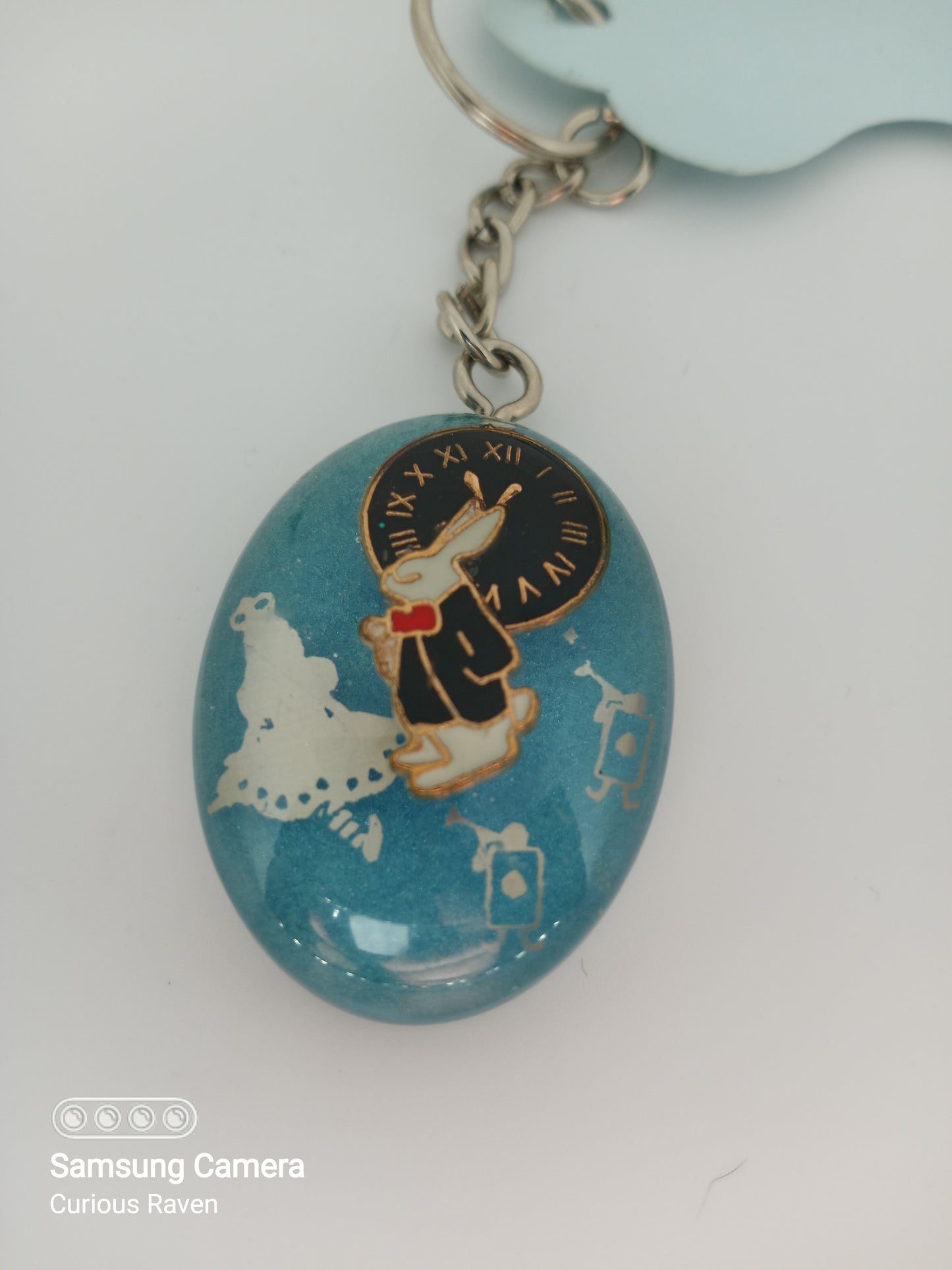 White Rabbit Keychain