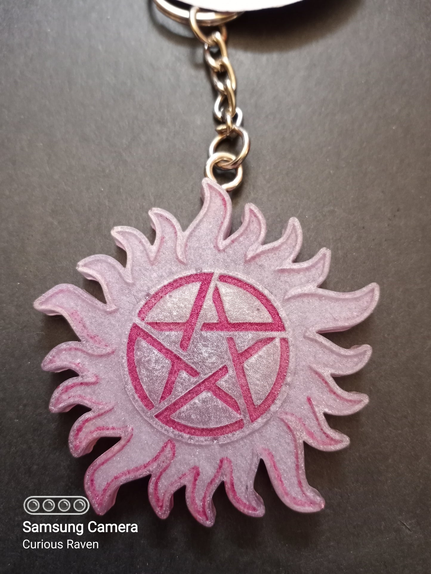 Resin Anti-possession charm keychain