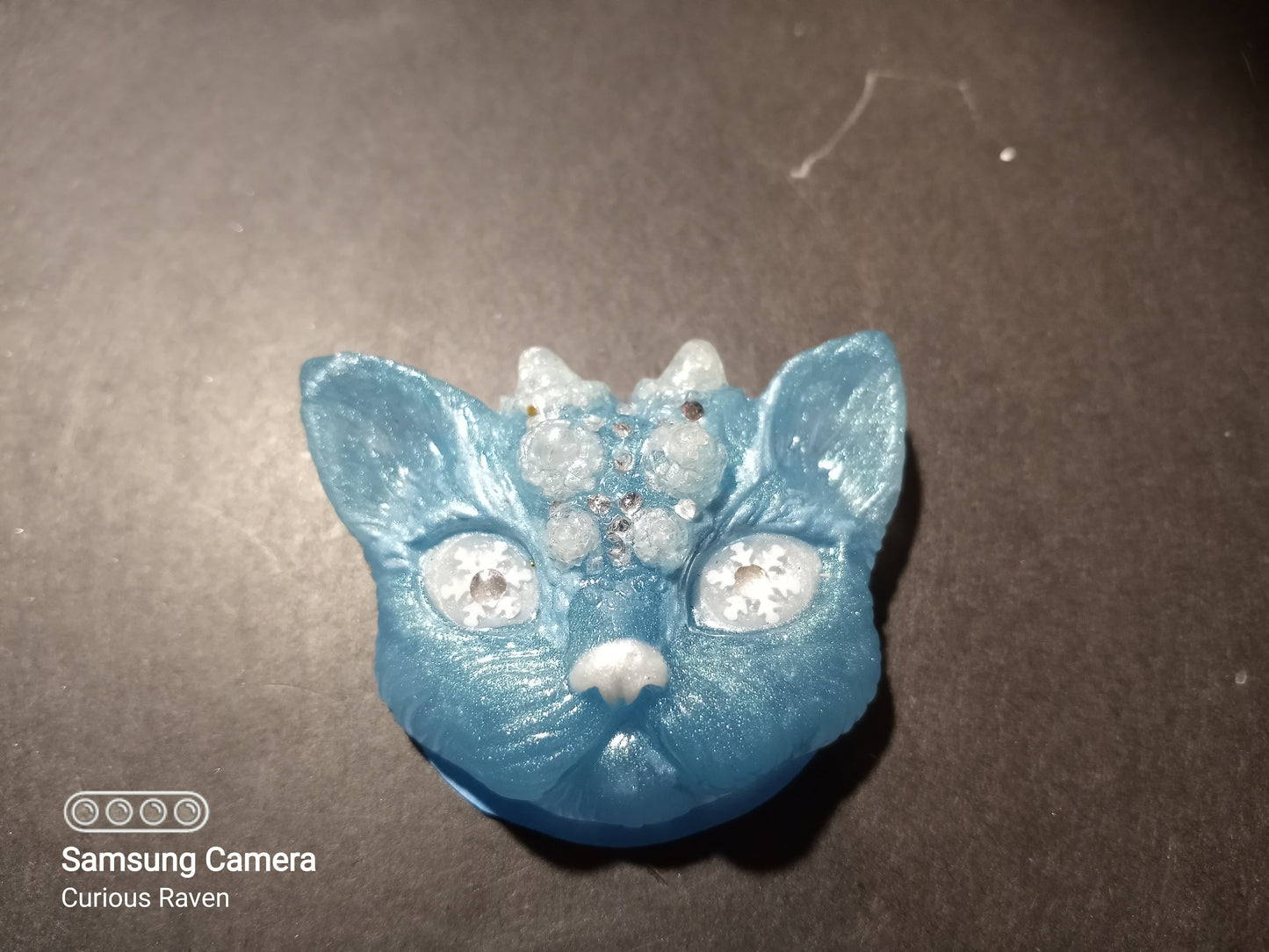 Glacier Glow Dragon Kitty Magnet