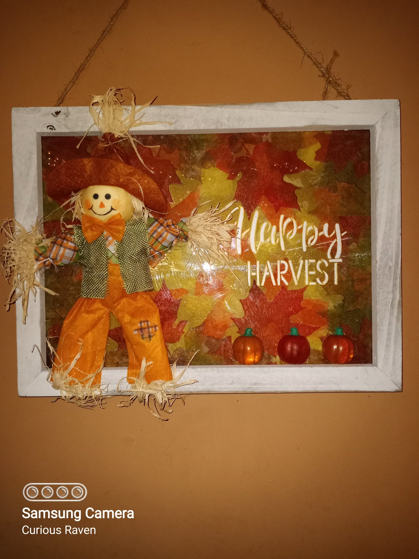 Happy Harvest Light-up Window Frame