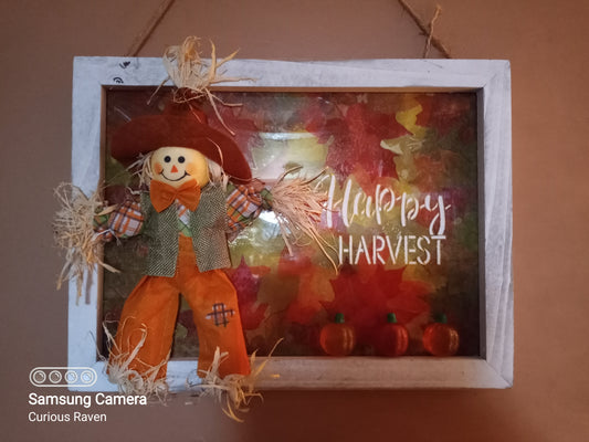 Happy Harvest Light-up Window Frame