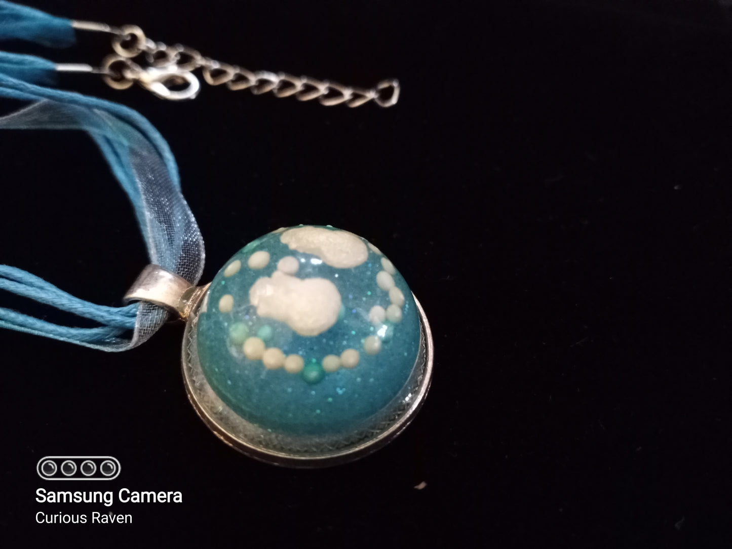 Snowman Resin Charm Necklace