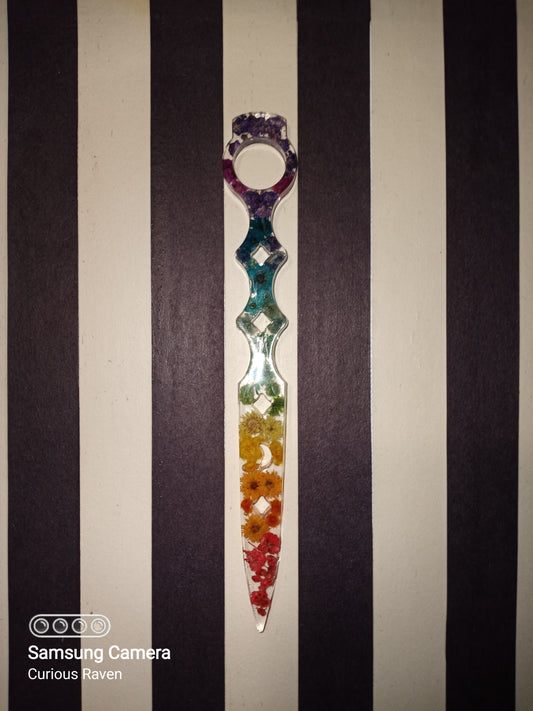 Flowered Decorative Resin Wand