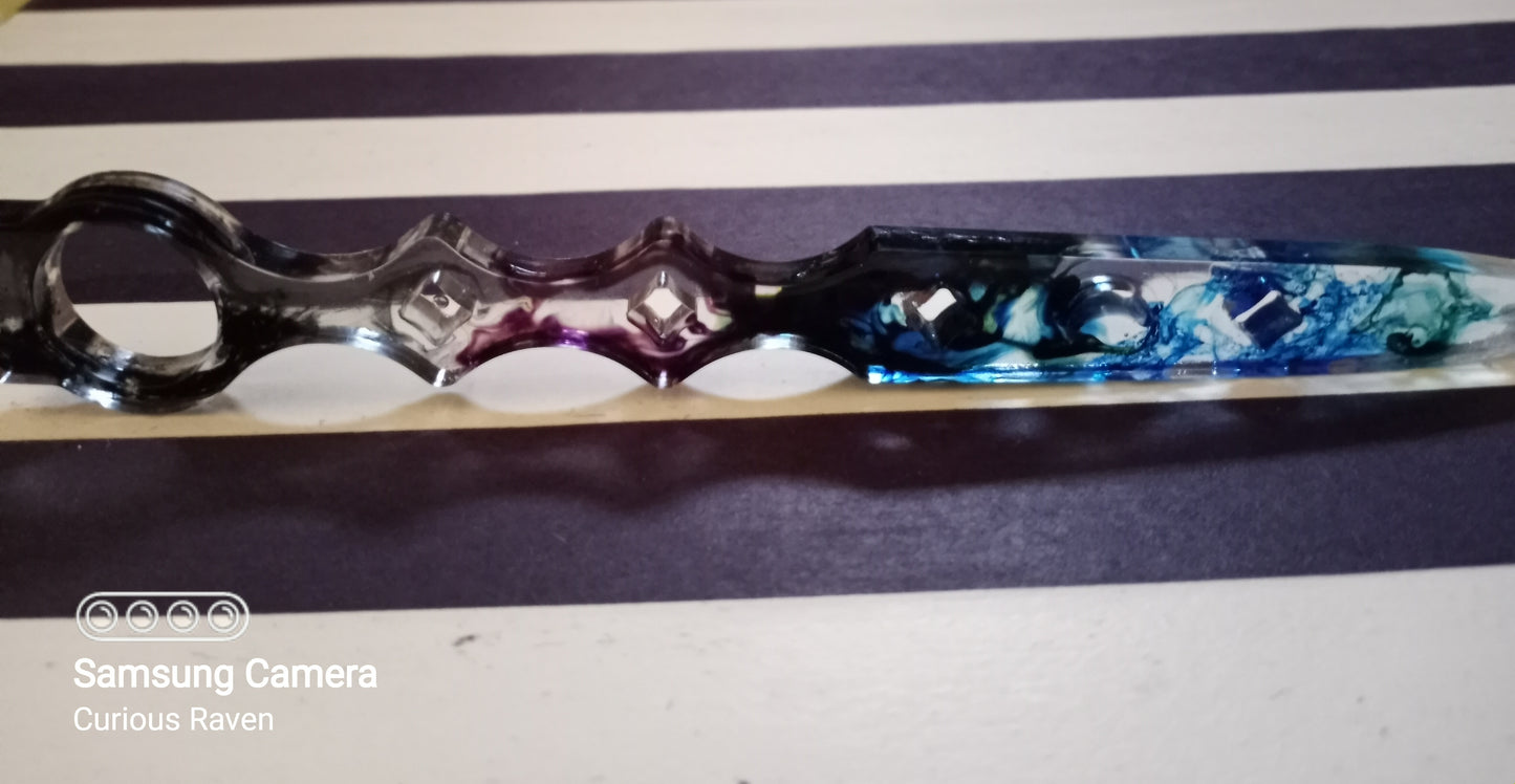 Tie Dye Decorative Resin Wand