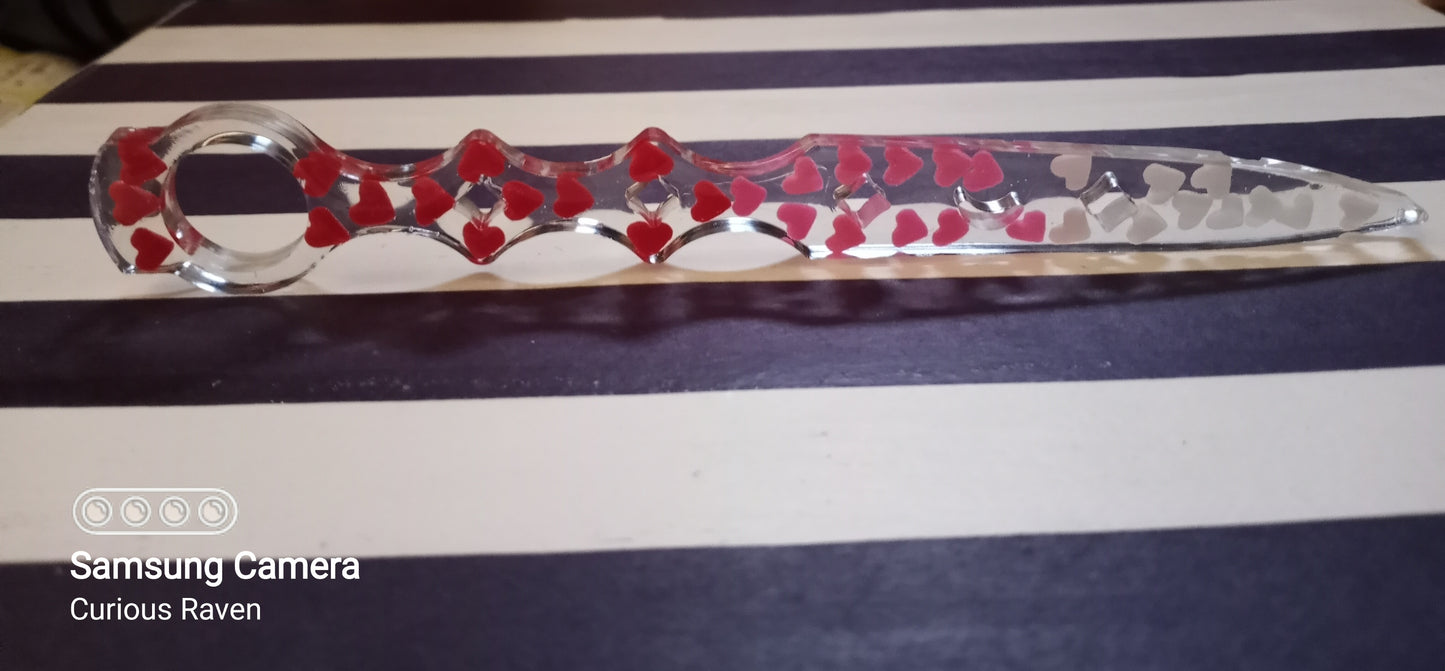 Candied Heart Decorative Resin Wand