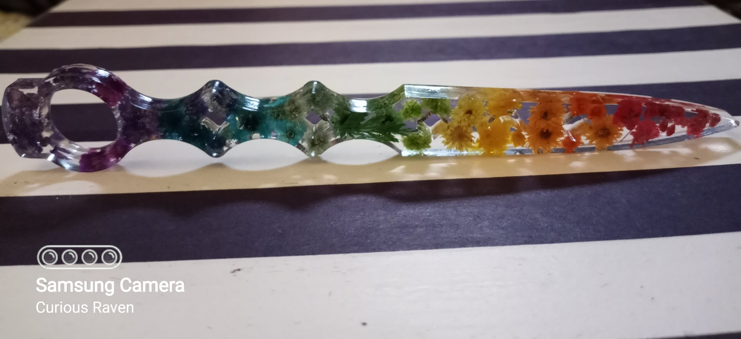 Flowered Decorative Resin Wand