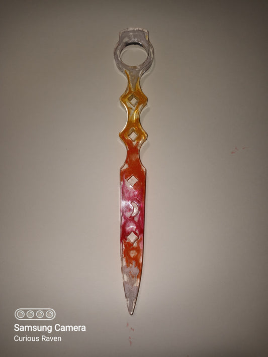 Sunshine Tye Dye Decorative Resin Wand