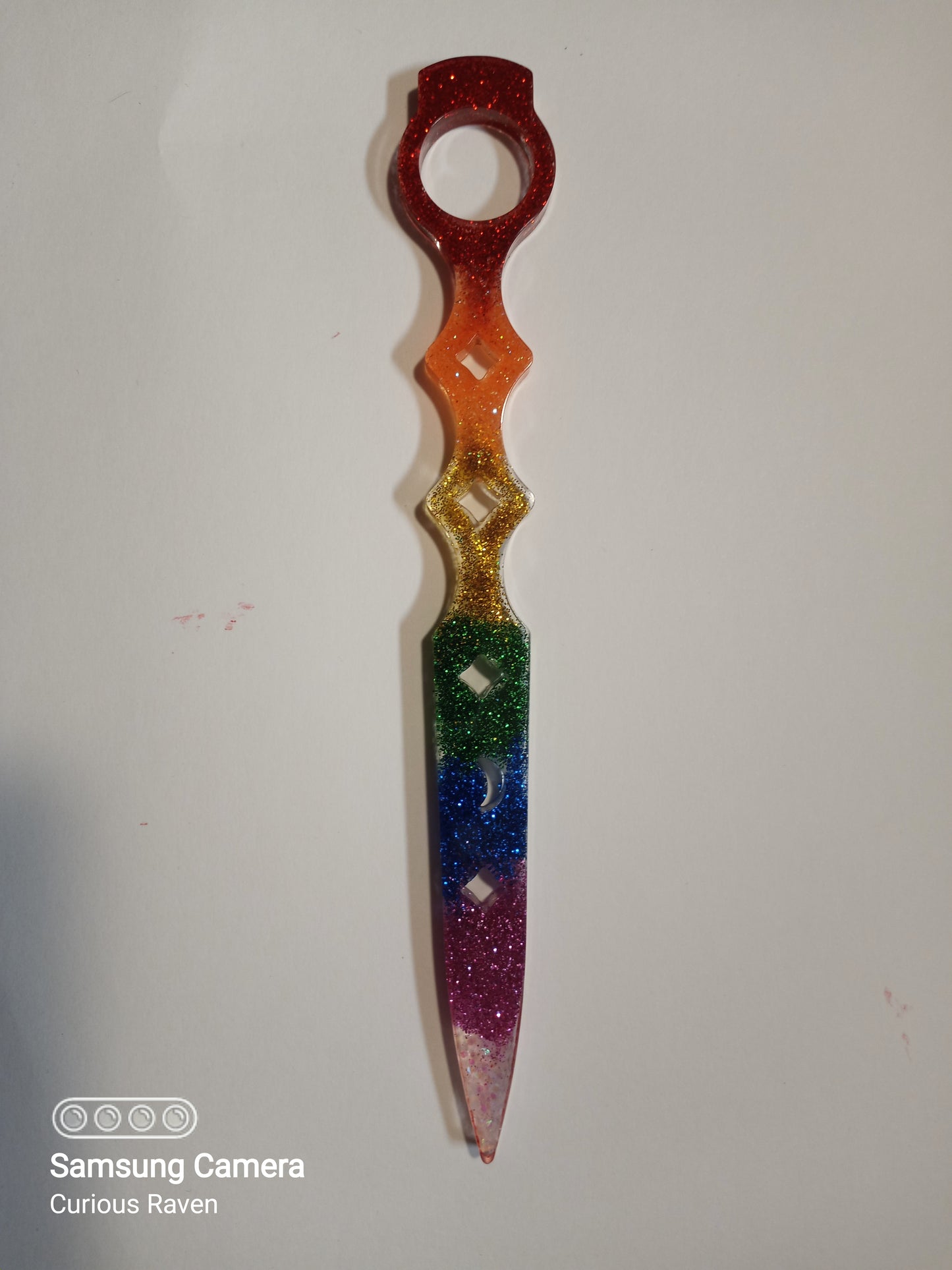 Rainbow Sparkle Decorative Resin Wand