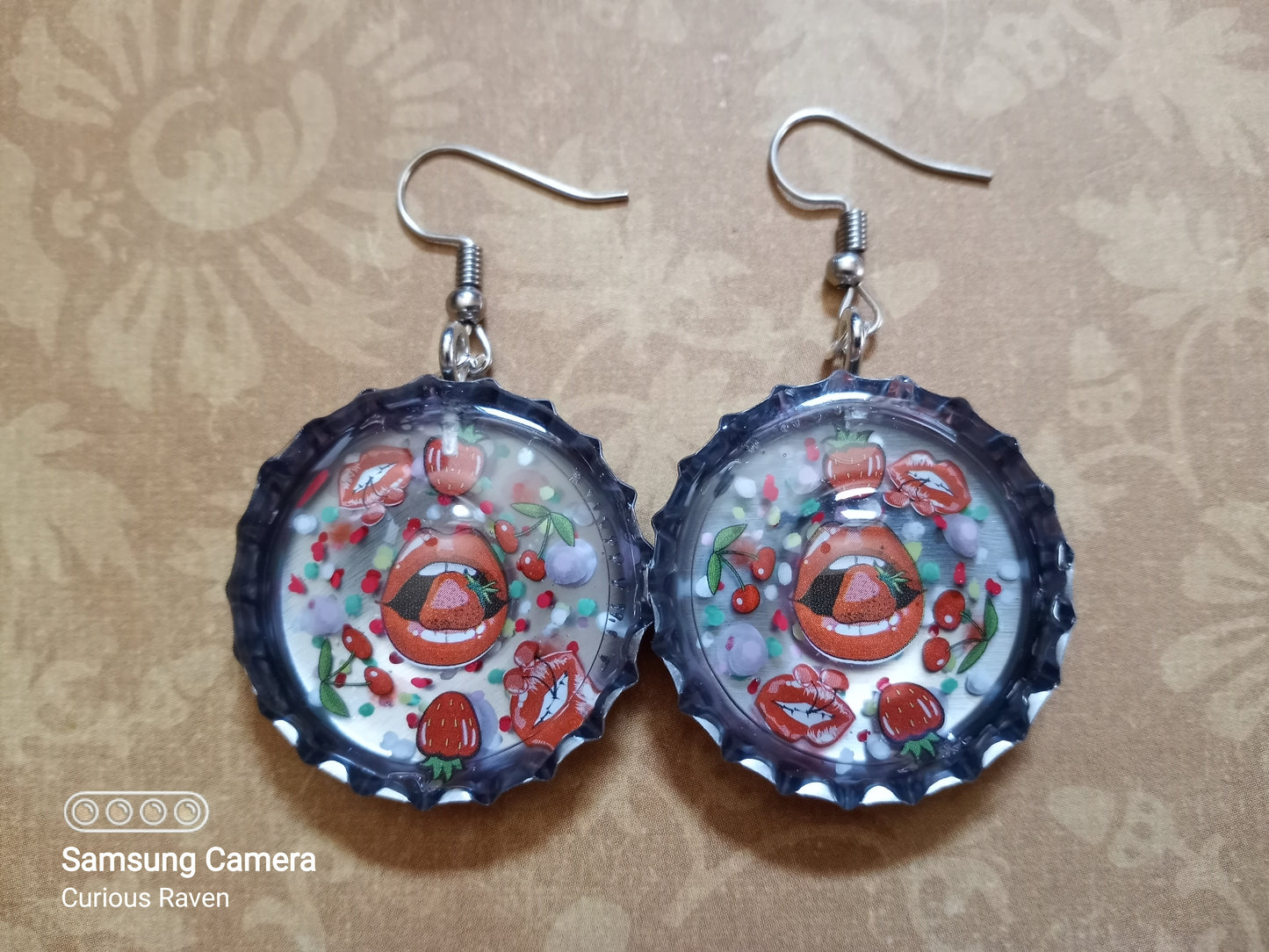 Simply Sweet Bottle Cap Earrings