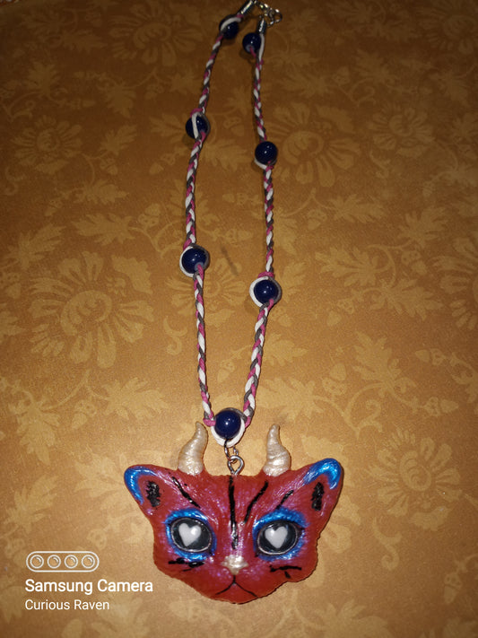 Pixie Lee Devil Kitty Hemp Necklace