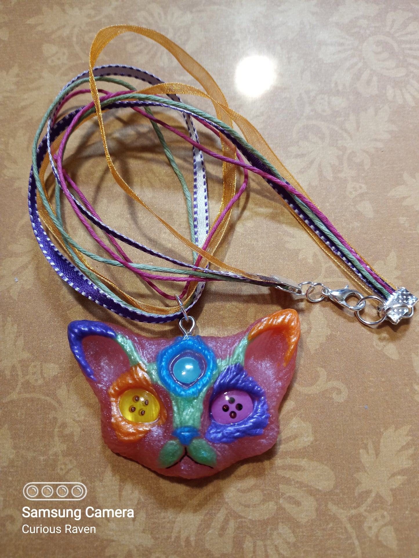 Patches Third Eye Kitty Necklace