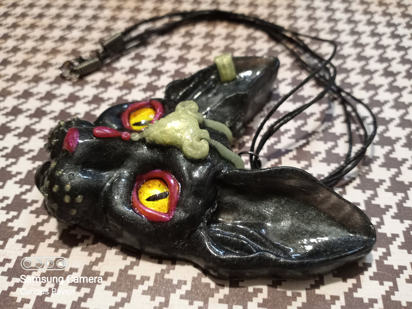 Bastet Resin Sphynx Charm Necklace