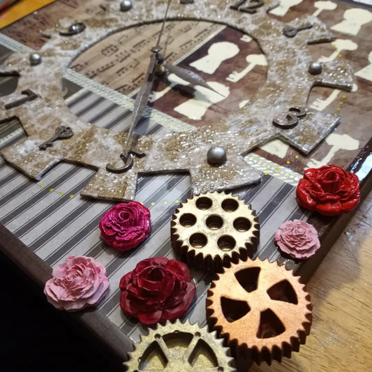 Vintage Look Gear Clock